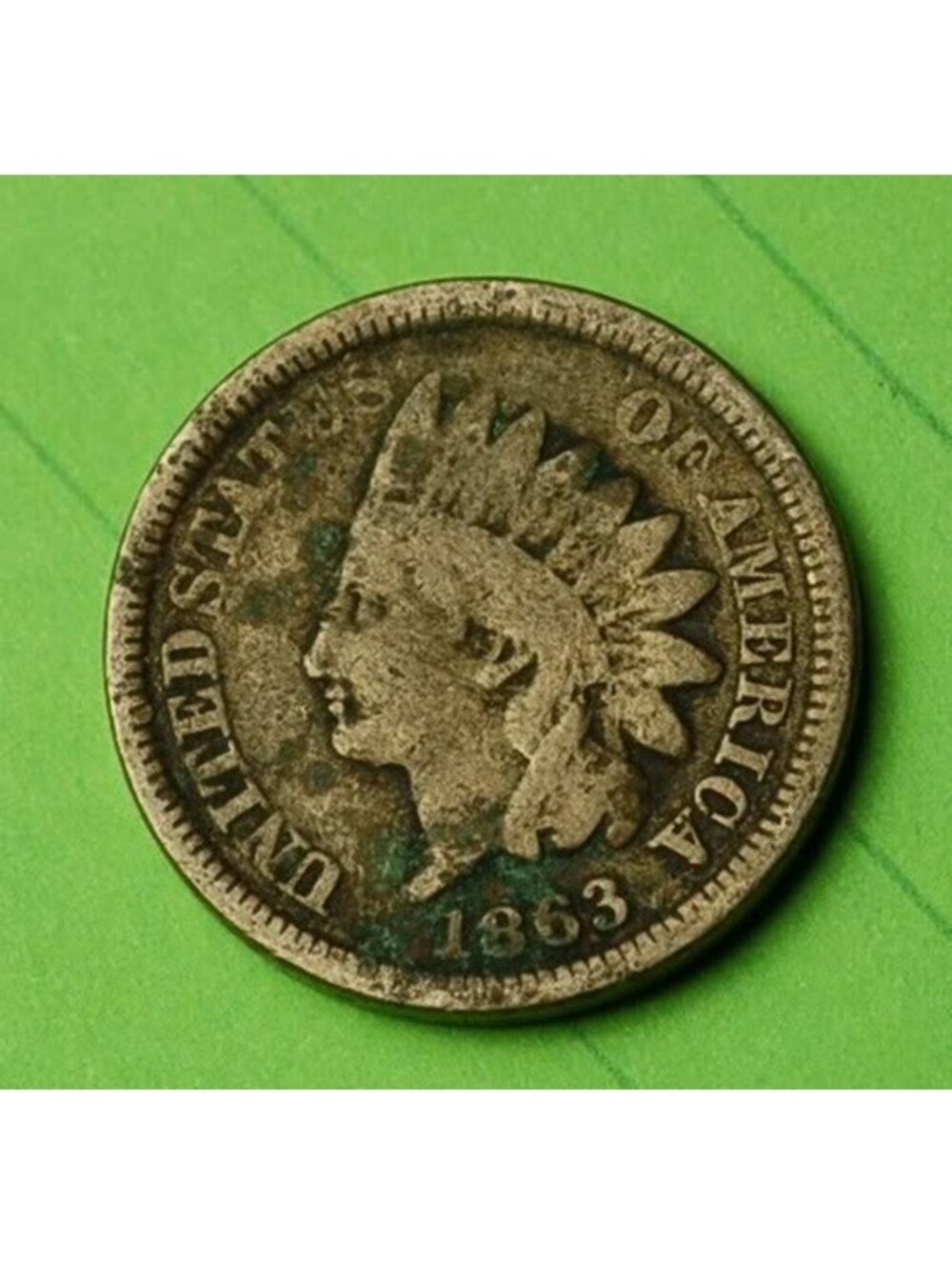 X3 1863 Indian Head Cent Penny 1c - Check Out Our eBay Store - old coin money